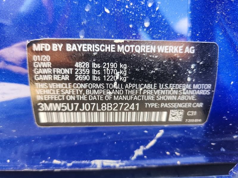 2020 BMW 3 SERIES 12