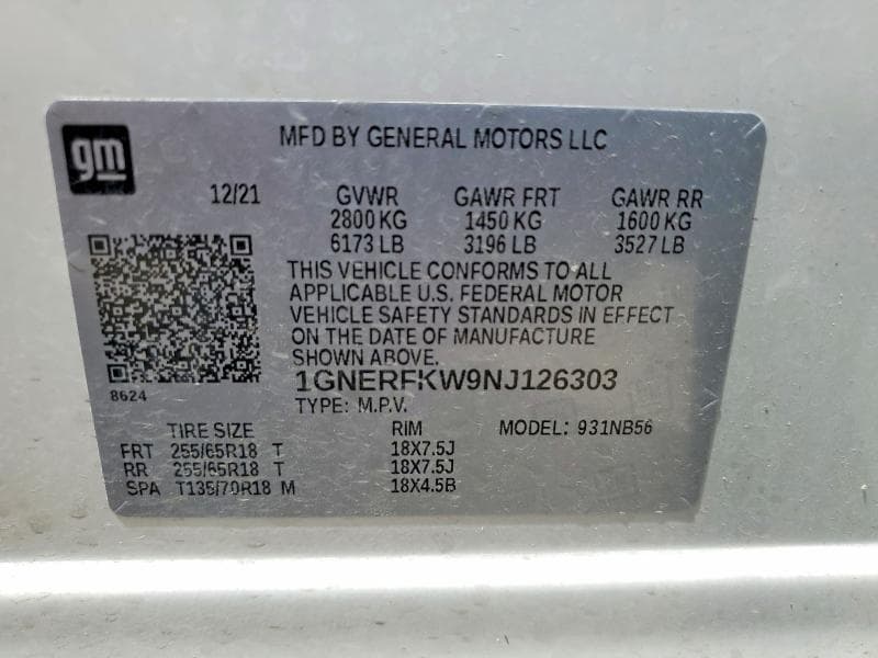 2022 CHEVROLET TRAVERSE LS 14