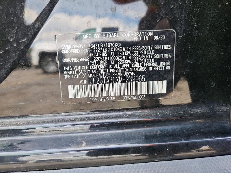 2021 SUBARU CROSSTREK 14