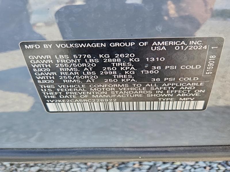 2024 VOLKSWAGEN ATLAS CROSS SPORT SE 13