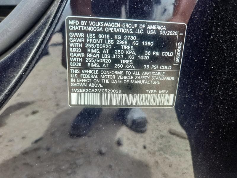 2021 VOLKSWAGEN ATLAS SEL 13