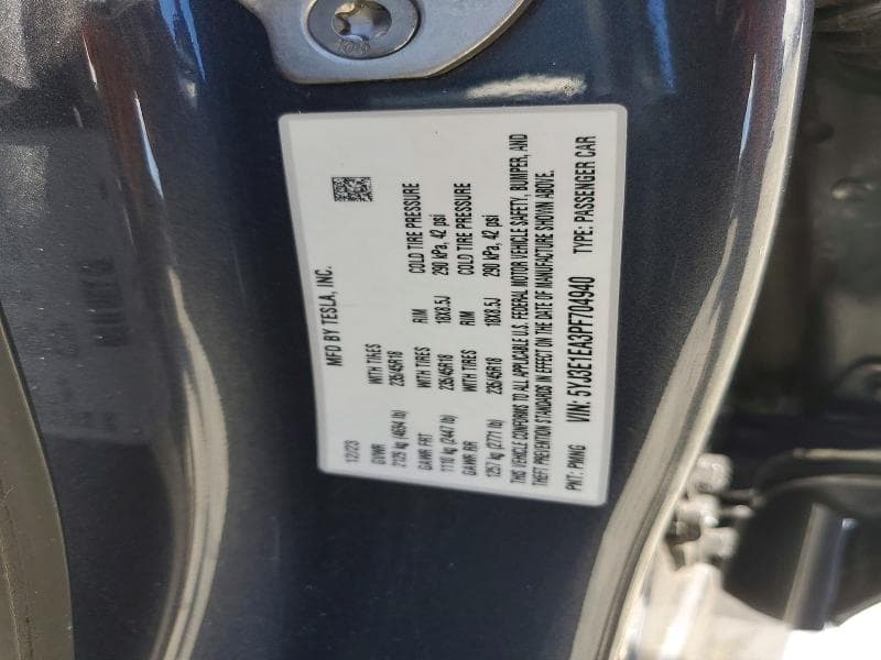 2023 TESLA MODEL 3 12