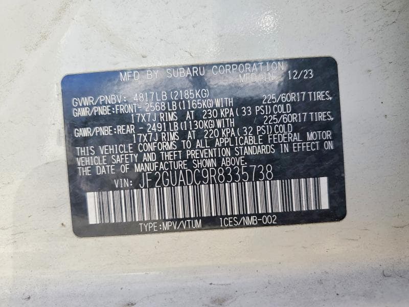2024 SUBARU CROSSTREK PREMIUM 13