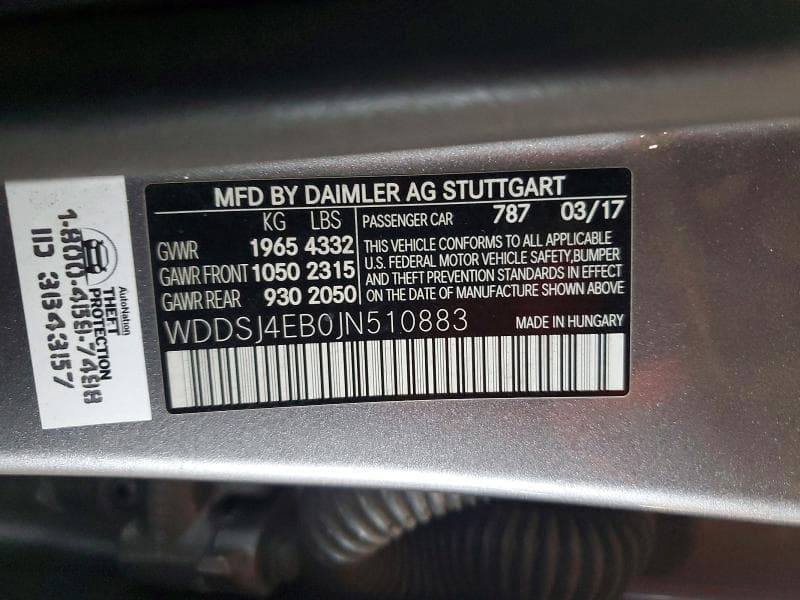 2018 MERCEDES-BENZ CLA 250 12