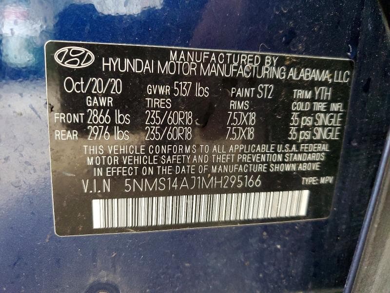 2021 HYUNDAI SANTA FE SE 13
