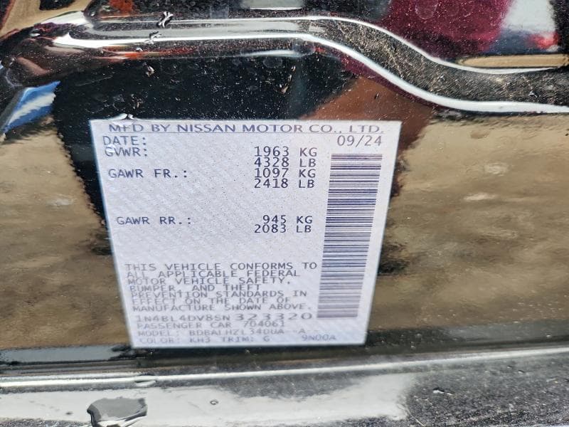 2025 NISSAN ALTIMA SV 12