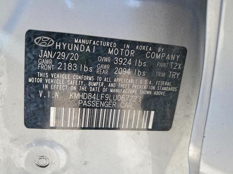 2020 HYUNDAI ELANTRA SEL 12