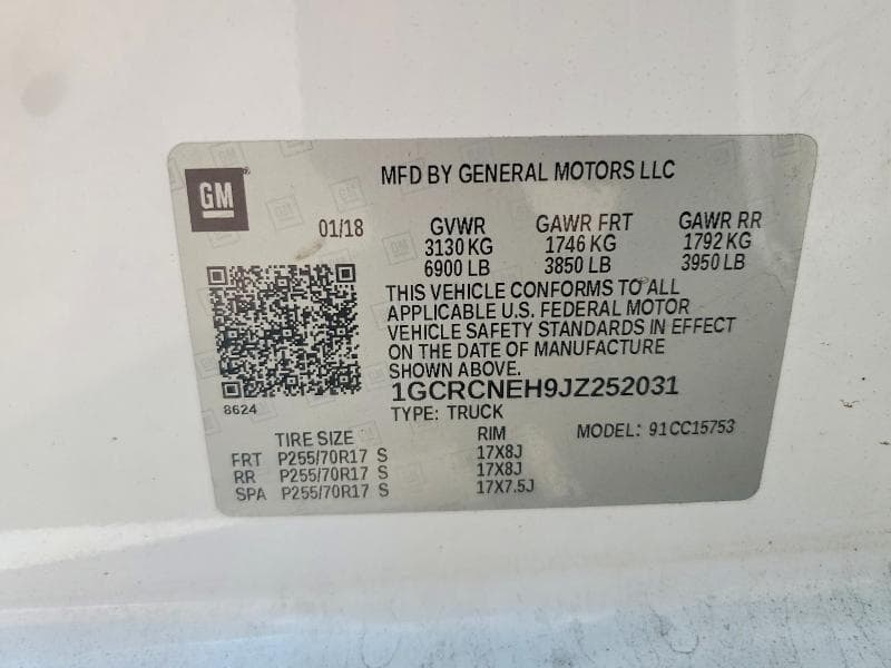 2018 CHEVROLET SILVERADO C1500 12