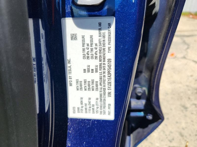 2023 TESLA MODEL 3 12