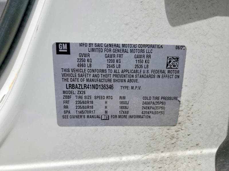 2022 BUICK ENVISION PREFERRED PREFERRED 14