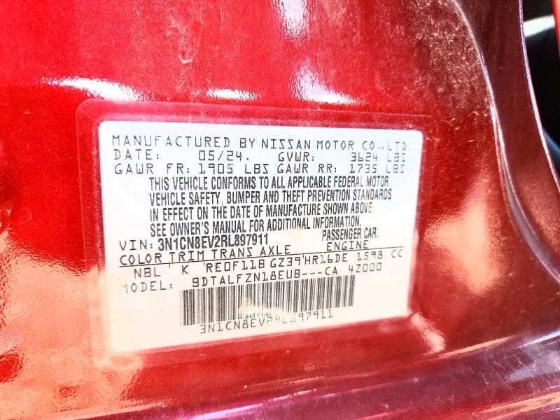 2024 NISSAN VERSA SV 12