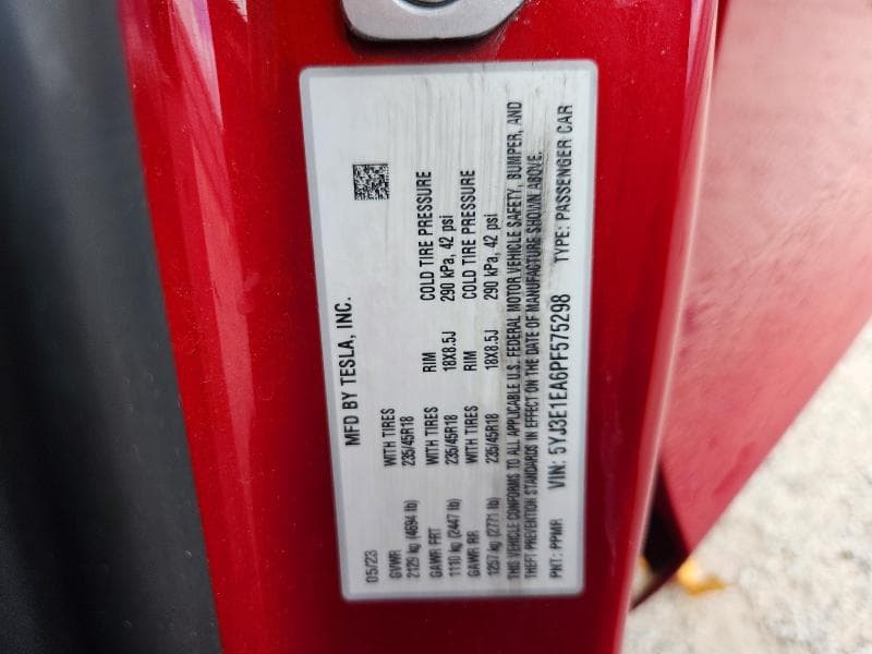 2023 TESLA MODEL 3 12