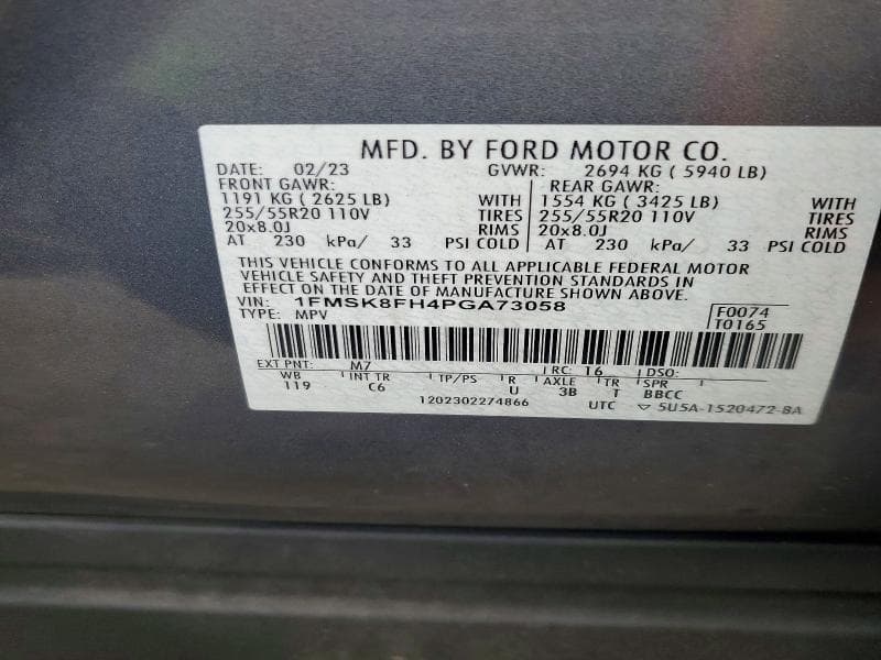 2023 FORD EXPLORER LIMITED 14