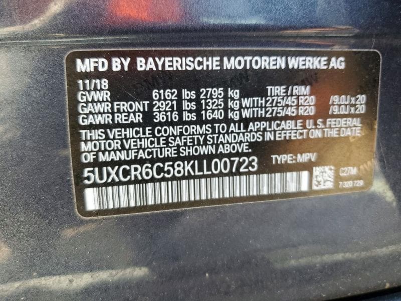 2019 BMW X5 XDRIVE40I 14