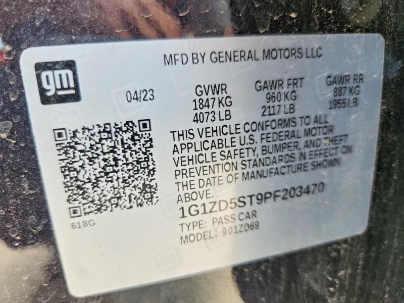 2023 CHEVROLET MALIBU LT 12
