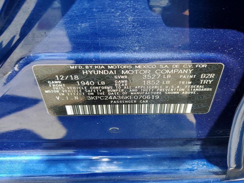 2019 HYUNDAI ACCENT SE SE 12