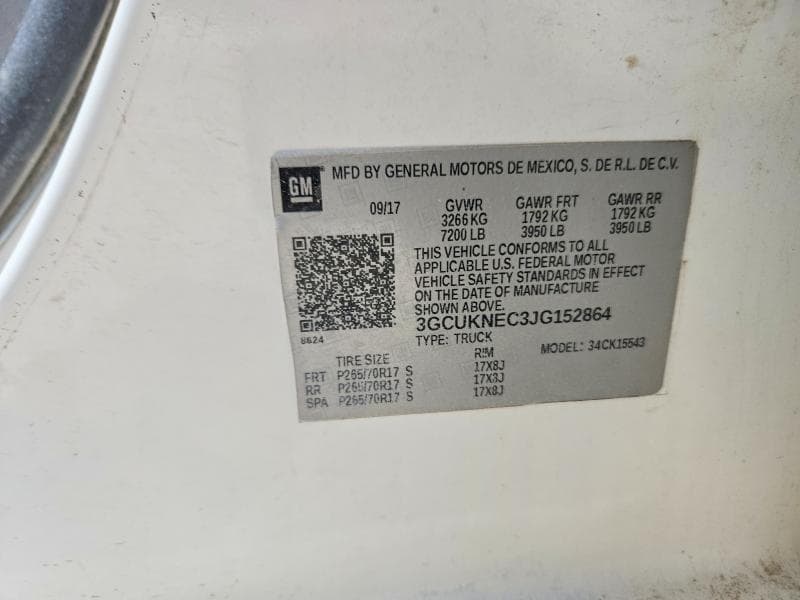 2018 CHEVROLET SILVERADO K1500 K1500 12