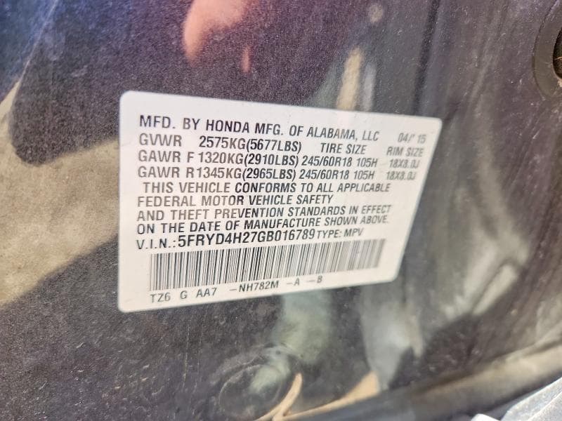 2016 ACURA MDX 12
