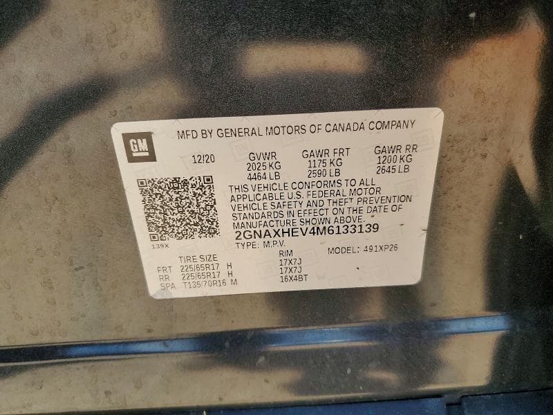 2021 CHEVROLET EQUINOX LS 13