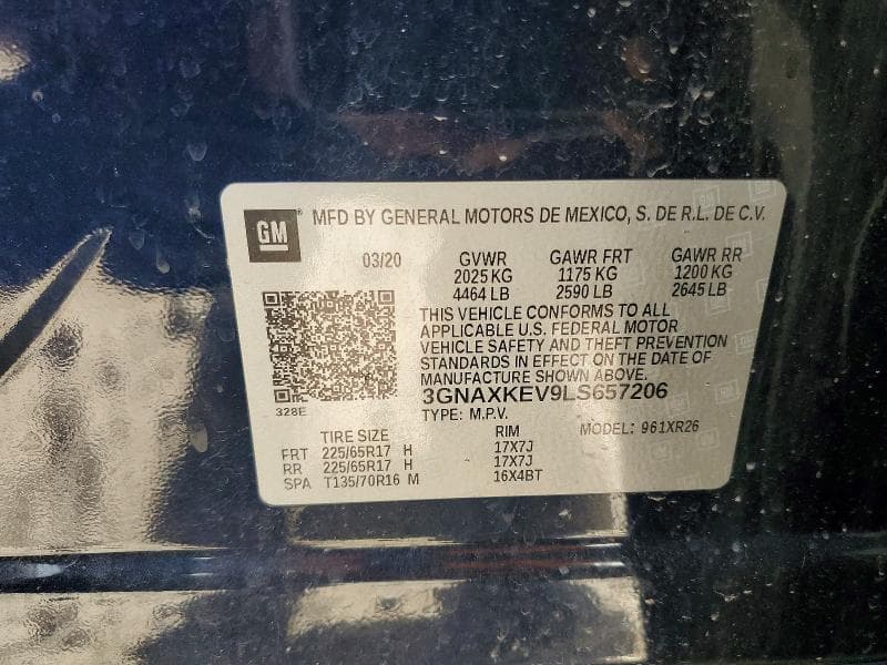 2020 CHEVROLET EQUINOX LT LT 14