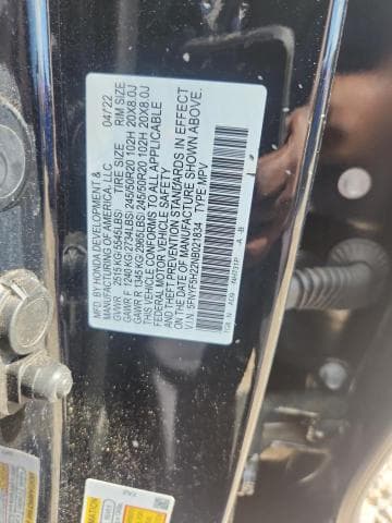 2022 HONDA PILOT SE 13