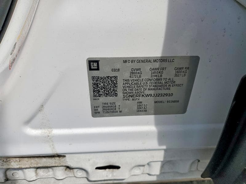 2018 CHEVROLET TRAVERSE LS 14