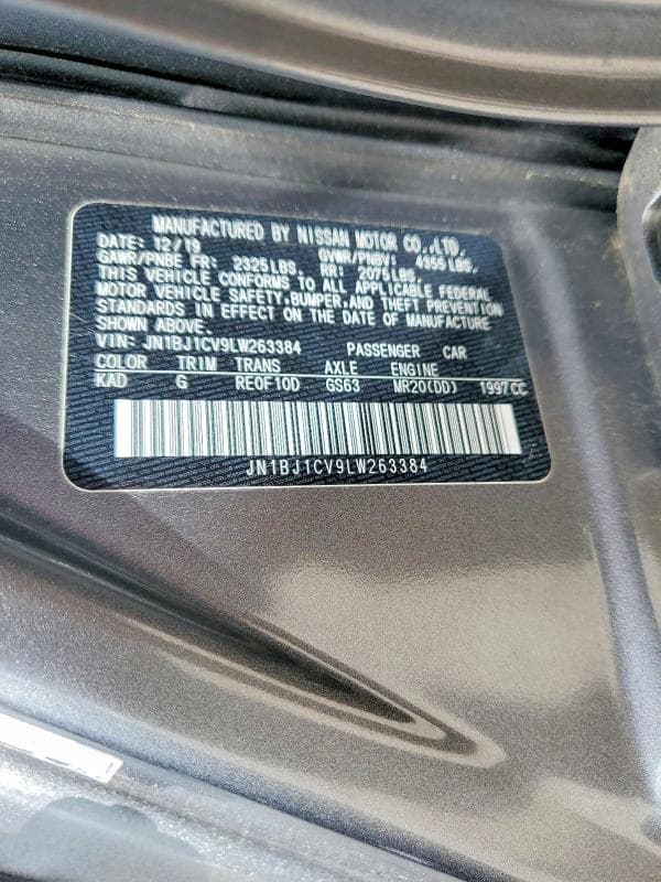 2020 NISSAN ROGUE SPORT S 14