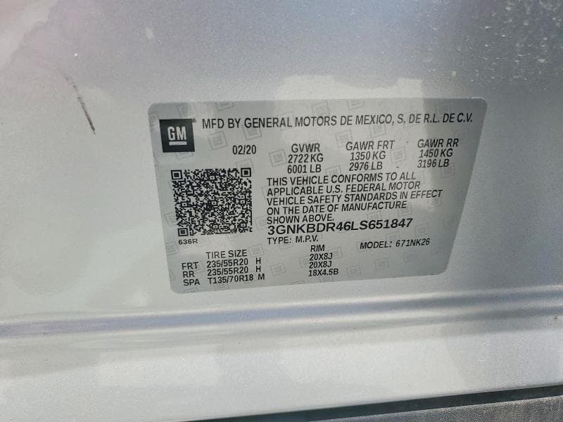 2020 CHEVROLET BLAZER 3LT 13