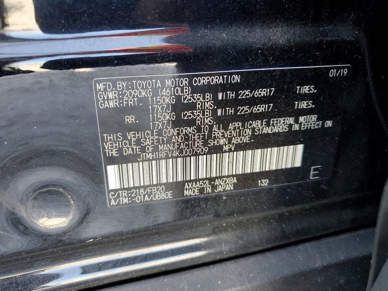 2019 TOYOTA RAV4 LE 14