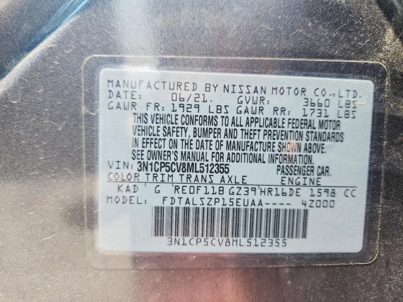 2021 NISSAN KICKS SV 13