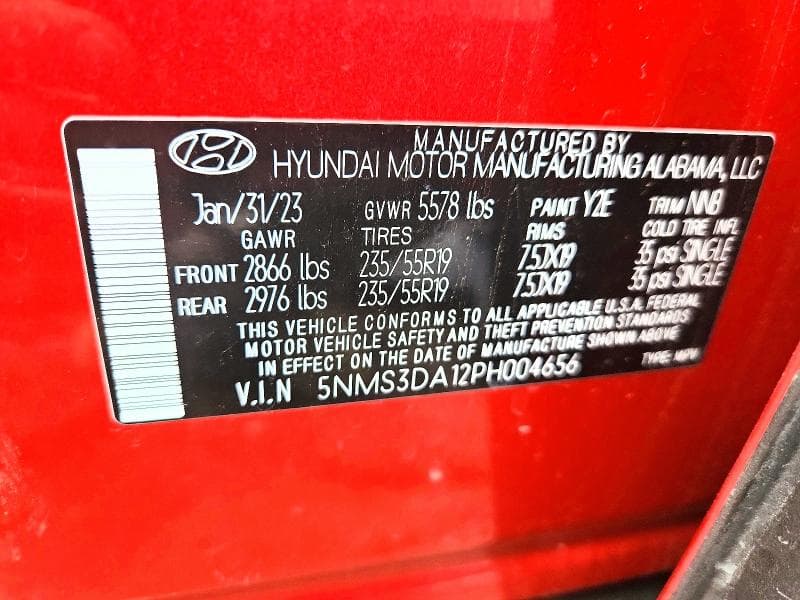 2023 HYUNDAI SANTA FE SEL PREMIUM SEL PREMIUM 12