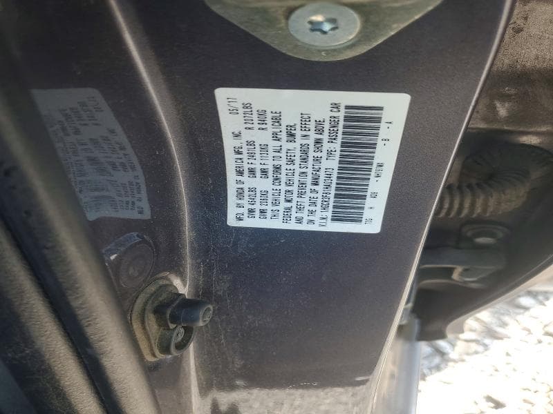 2017 HONDA ACCORD EXL 12