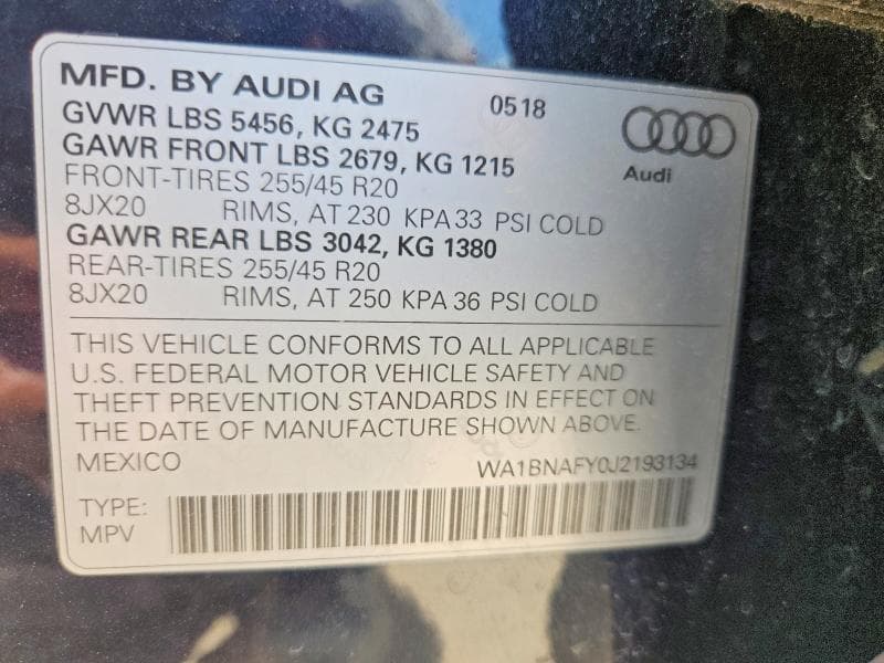 2018 AUDI Q5 PREMIUM PLUS 14
