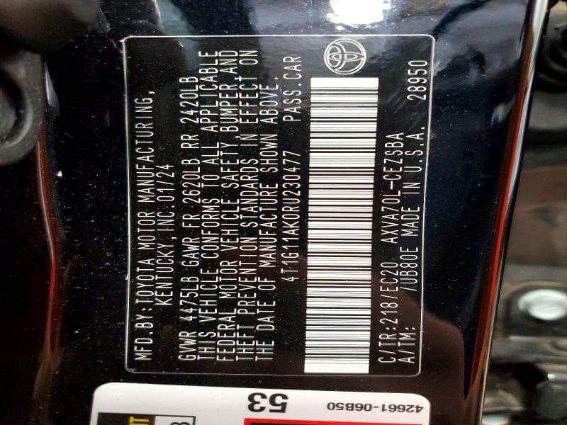 2024 TOYOTA CAMRY SE NIGHTSHADE SE NIGHTSHADE 13
