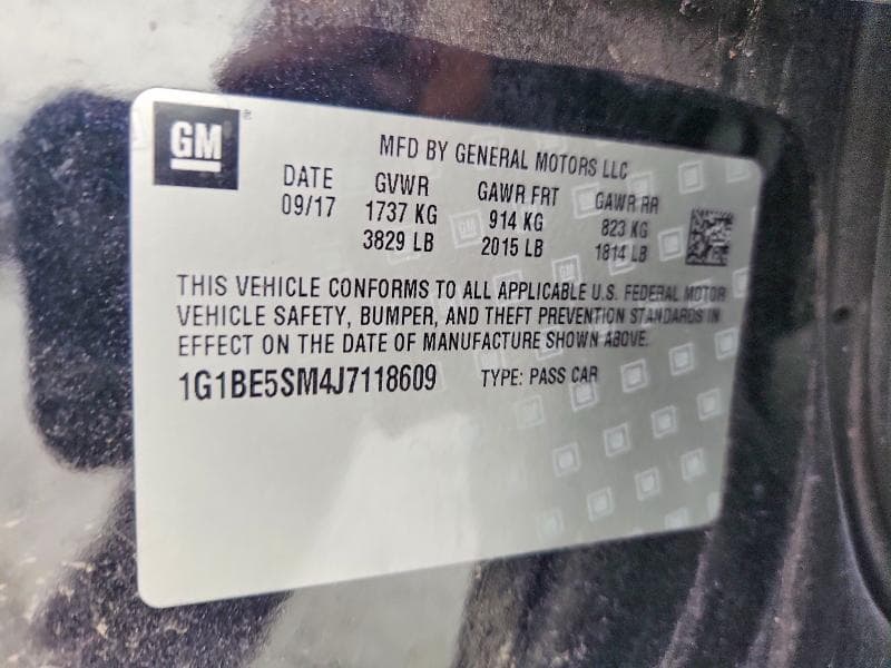 2018 CHEVROLET CRUZE LT 13