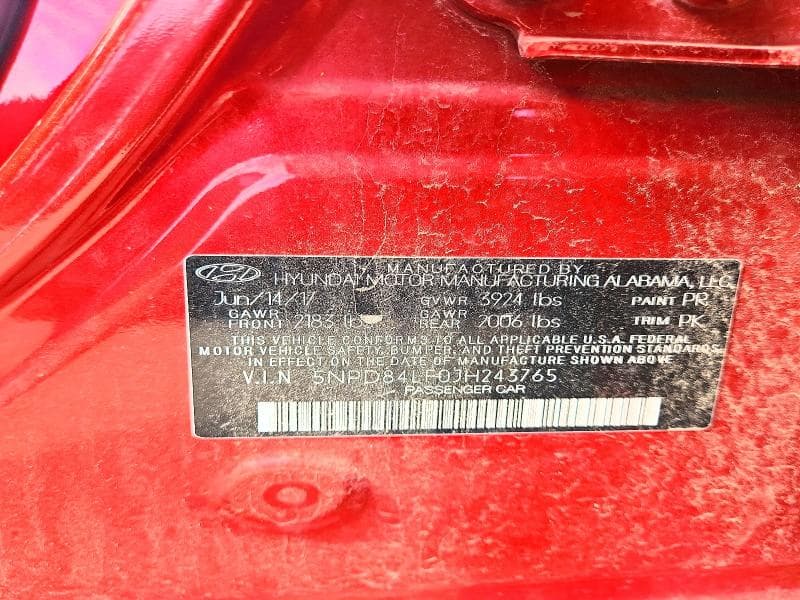 2018 HYUNDAI ELANTRA SEL SEL 12