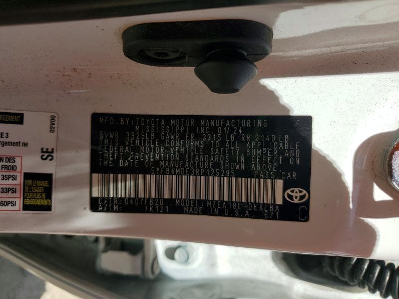 2024 TOYOTA COROLLA LE 13