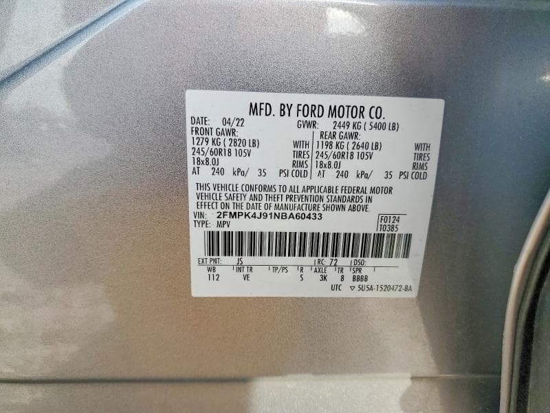 2022 FORD EDGE SEL SEL 14