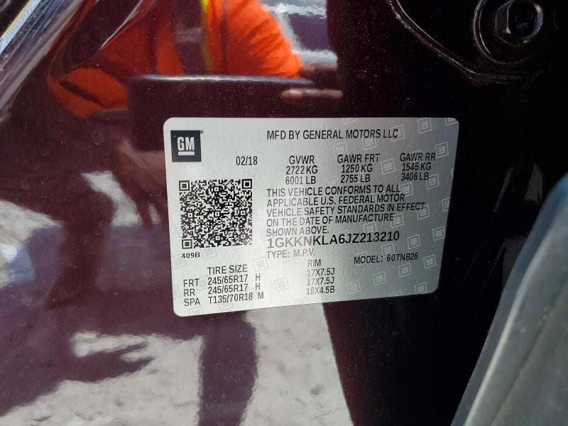 2018 GMC ACADIA SLE 12