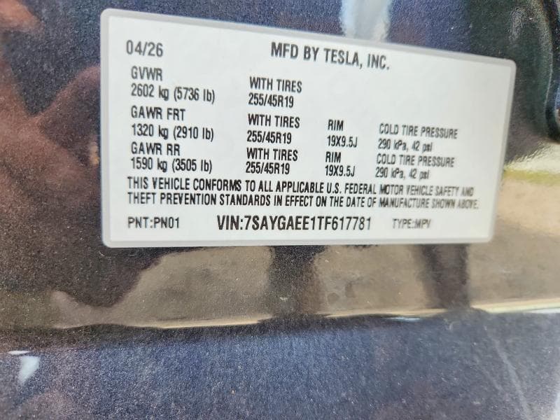 2026 TESLA MODEL Y 13