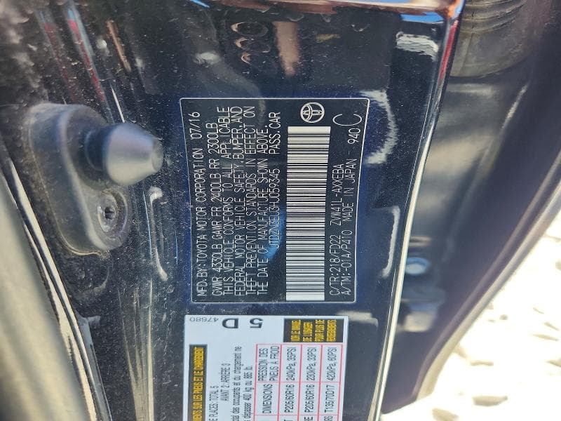 2017 TOYOTA PRIUS V TWO TWO 12