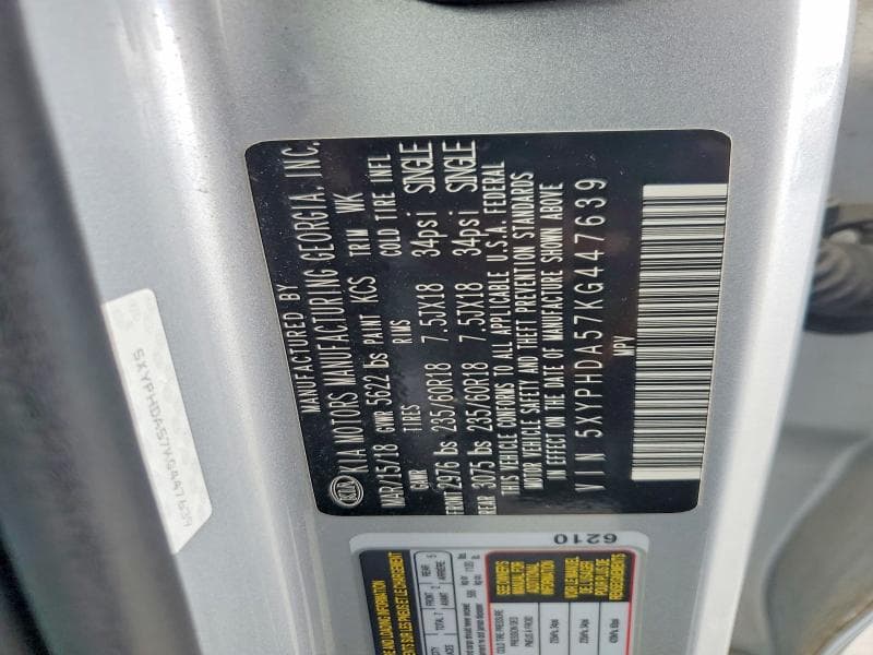 2019 KIA SORENTO EX V6 EX V6 12