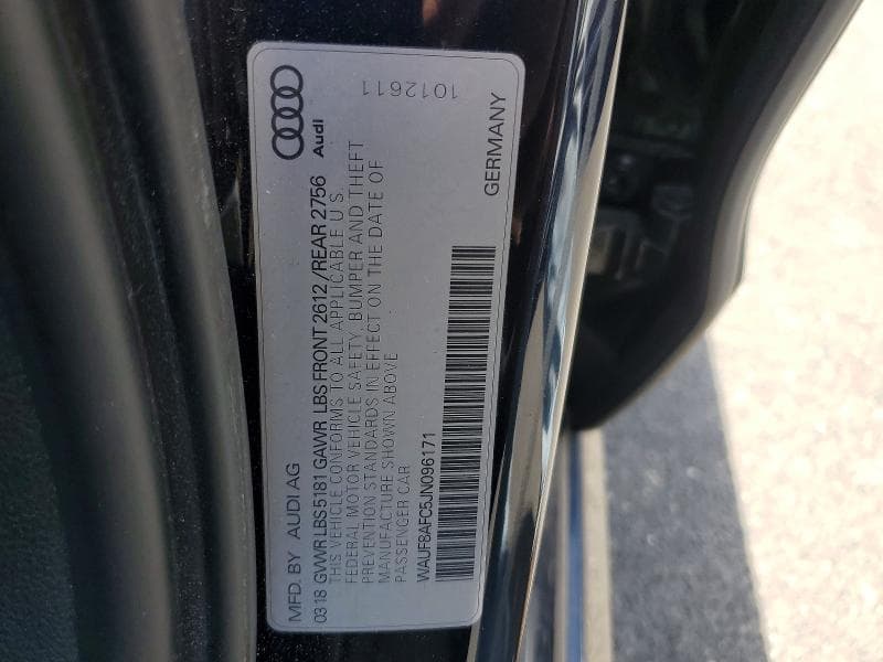 2018 AUDI A6 PREMIUM 12