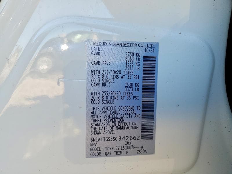 2025 INFINITI QX60 SENSORY 13