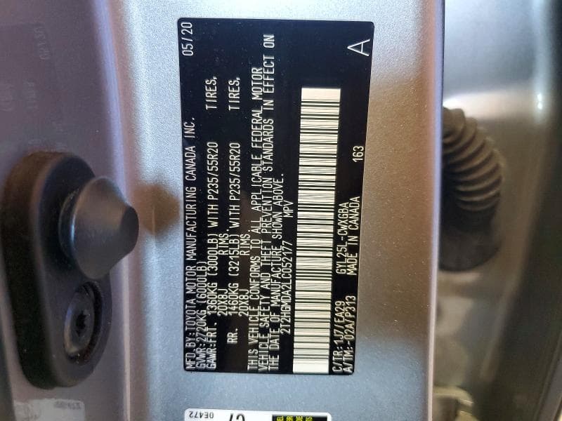 2020 LEXUS RX 450H 450H 13