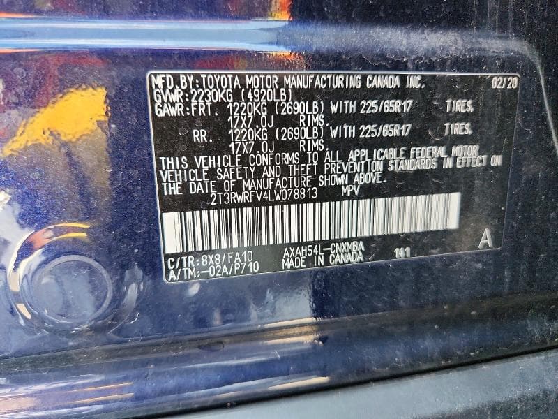2020 TOYOTA RAV4 HYBRID XLE XLE 14