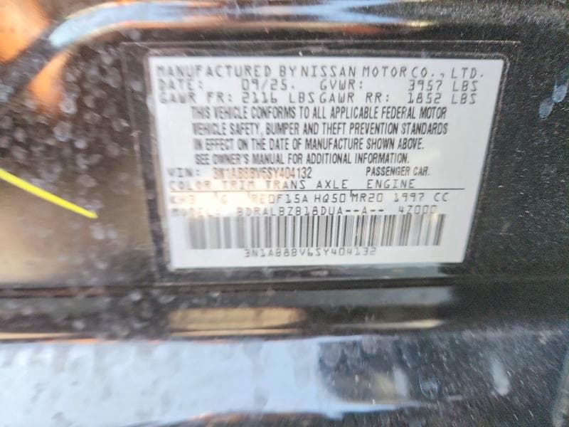 2025 NISSAN SENTRA S 12