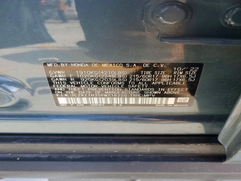 2023 HONDA HR-V LX LX 13