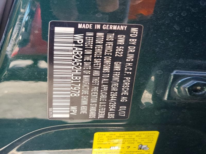2017 PORSCHE MACAN S 14