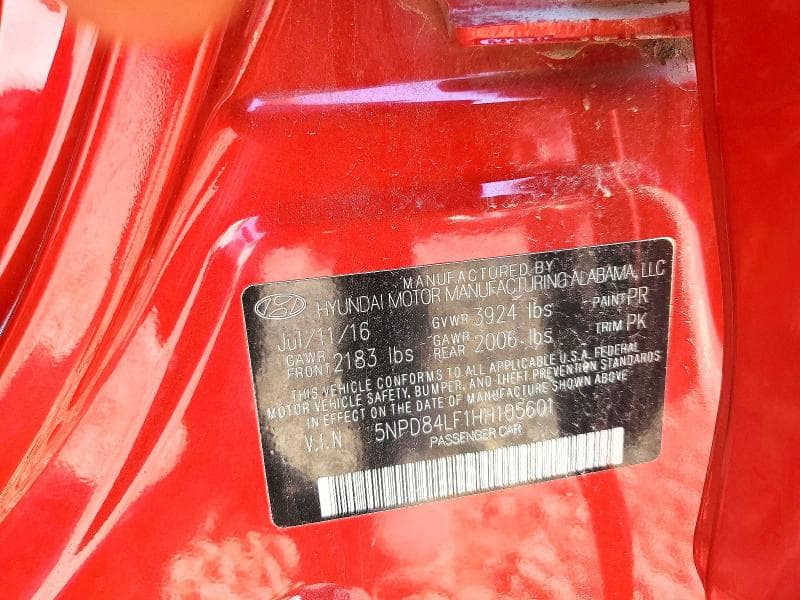 2017 HYUNDAI ELANTRA SE 12